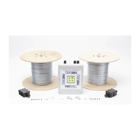Kit de Cable Sensor Perimetral Para Cercas Ciclonicas IRONCLAD/ 305 METROS / 2 ZONAS; 152 METROS POR ZONA / Sin Falsas Alarmas por Viento / TODO Incluido TARJETA LPU400/ Calibración por Software