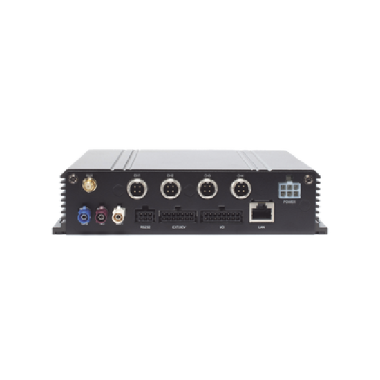 DVR Móvil 1080p (2 Megapixel) / 4 Canales TURBO / Soporta 4G / WiFi / GPS / Sensor G / Soporta 2 Memorias SD / Alarmas I/O / Salida de Video
