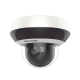 Mini Domo PTZ IP 4 Megapixel / 4X Zoom / H.265+ / 20 mts IR EXIR / WDR / PoE / IK10 /Exterior IP66 / DarkFighter / Micrófono Integrado / MicroSD