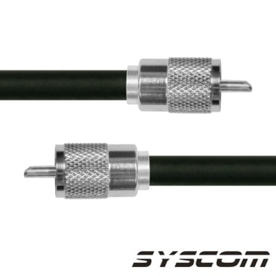 Cable Coaxial RG-214/U de 180 cm, con conectores UHF Macho a UHF Macho (PL-259). Cable Coaxial RG-214/U de 180 cm, con conectores UHF Macho a UHF Macho (PL-259).