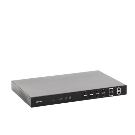 UFiber GPON OLT, Terminal de línea óptica hasta 1024 ONUs concurrentes, con 8 puertos SFP GPON + 2 puertos SFP+ 10 G 