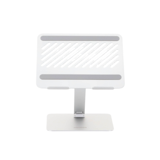 Soporte de Aluminio para Laptop | Ajustable 180° | Soporta Laptops de 10 a 17.3''| Capacidad de Carga 5Kg | Excelente Estabilidad | Diseño Para Alta Disipación de Calor | Altura y Angulo Ajustable | Plegable y Portátil.