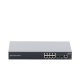 Switch Gigabit Administrable / 8 puertos 10/100/1000 Mbps + 2 Puertos SFP Uplink / Compatible con GWN Cloud.