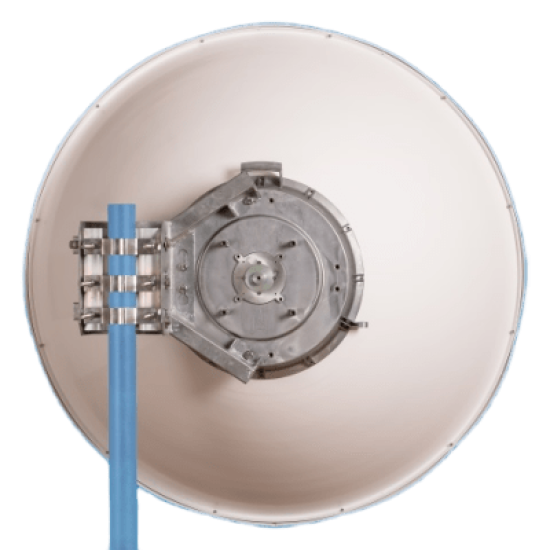 Antena parabólica 4 ft para radio B11 y AF11, ganancia de  41 dBi, conector guía de onda, Alto aislamiento al ruido en enlaces vecinos, 10.1-12 GHz, Montaje de acero inoxidable incluido 