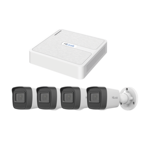 KIT IP 2 MP / 1 NVR 4 CANALES / 4 CAMARAS BALA