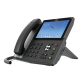 Teléfono IP  Android Empresarial para 20 lineas SIP, pantalla táctil, Wi-Fi y Bluetooth, PoE, hasta 112 botones DSS, puertos Gigabit, soporta recepción de video.