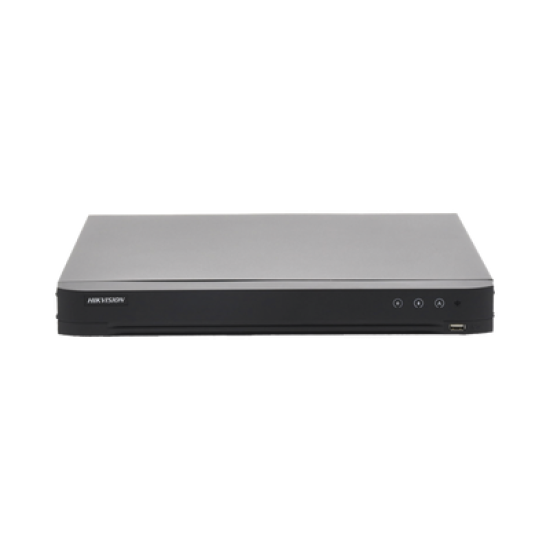 DVR 8 Canales TurboHD + 8 Canales IP / 8 Megapixel (4K) / Acusense (Evita Falsas Alarmas) / Audio por Coaxitron / 2 Bahías de Disco Duro / 8 Entradas de Alarma / 4 Salidas de Alarma / H.265+ 