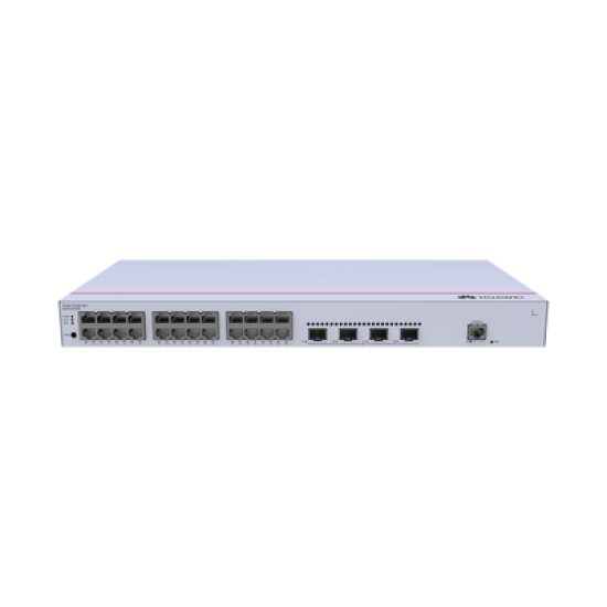 Switch de Distribución/Core Gigabit Administrable  Capa 3 / 24 puertos 10/100/1000 Mbps  / 4 Puertos 1GE SFP Uplink / ERPS / Rutas Estáticas / iStack / Administración Nube Gratis
