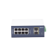 Switch Industrial Administrable Capa 2, 8 Puertos 10/100/1000T, 2 Puertos SFP 1G / 2.5 G BASE X
