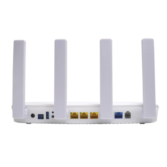 ONU XGSPON / Wi-Fi 6 / 1 Puerto RJ45 2.5 Gbps / 3 Puertos RJ45 1 Gbps / 1 FXS / 1 Puerto USB /