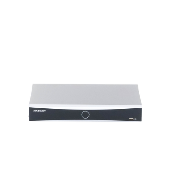 NVR 12 Megapixel (4K) / 16 canales IP / AcuSense (Evita Falsas Alarmas) / Reconocimiento Facial / 1 Bahía de Disco Duro  / HDMI en 4K / Sin Puertos PoE+