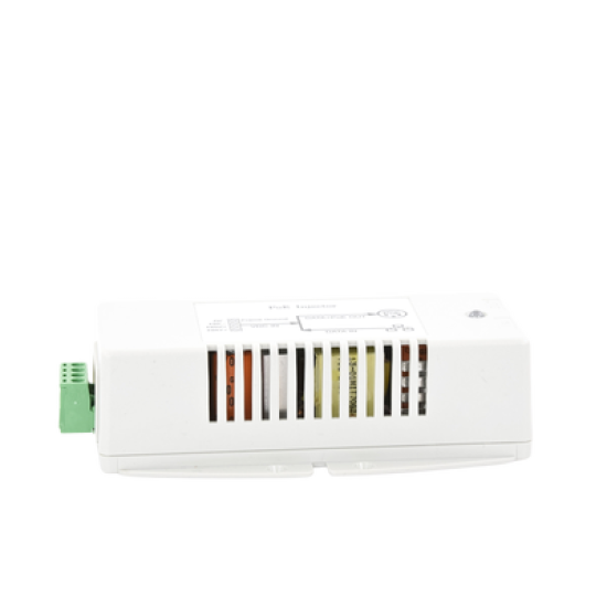 Inyector POE para Aplicación Solar, Entrada 18-36 Vcc, Salida en 56 Vcc, 802.3 af/at, 10/100/1000 Mbps, Hasta 35 Watts