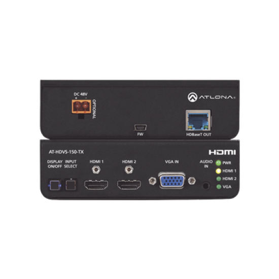 Transmisor HDBaseT de 3 entradas (VGA y HDMI)