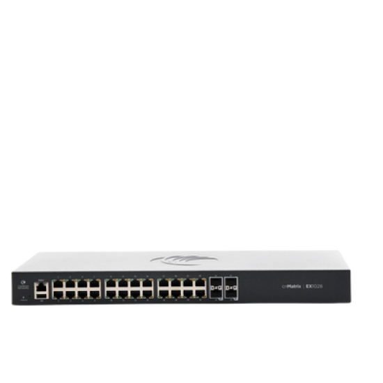 Switch cnMatrix EX1028  de 24 puertos Gigabit Ethernet y 4 SFP, Capa 2,  gestión en la nube