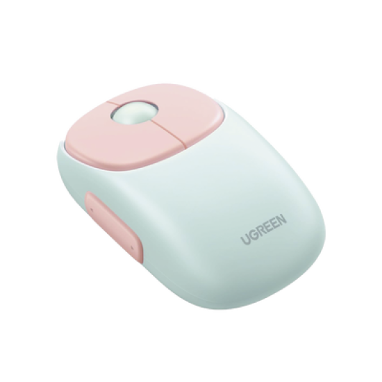Mouse Inalámbrico FUNï¼‹ / Recargable / 2.4G & Bluetooth / 4 Niveles de DPI / Clic Silencioso / Ergonómico / 5 Botones / Compatible con Windows, macOS 10.5, Android iOS Linux y Chrome OS / Color Rosa