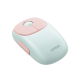 Mouse Inalámbrico FUNï¼‹ / Recargable / 2.4G & Bluetooth / 4 Niveles de DPI / Clic Silencioso / Ergonómico / 5 Botones / Compatible con Windows, macOS 10.5, Android iOS Linux y Chrome OS / Color Rosa