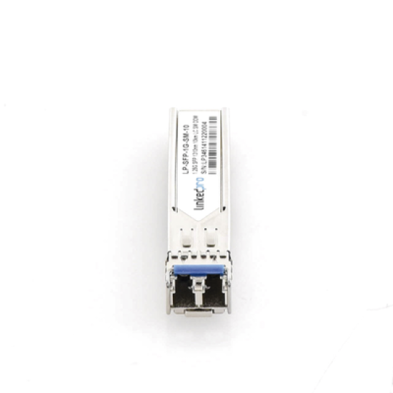 Transceptor Óptico SFP (Mini-Gbic) / Monomodo 1310 nm / 1.25 Gbps / 1000BASE-LX / Conectores LC/UPC Dúplex / DDM / Hasta 10 km 