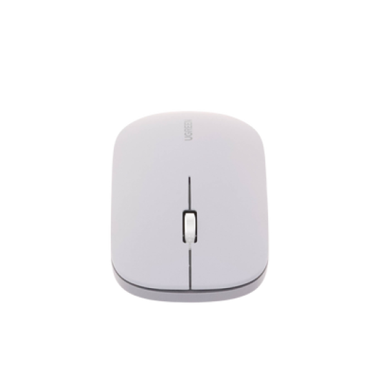 Mouse inalámbrico 2.4 GHz | Ultra Delgado y Silencioso | DPI 1000/1600/2000/4000 (Ajustable) | Alcance 10m | Scroll de Aluminio | Adaptable a diferentes superficies | Diseño suave al tacto | Contiene Receptor USB | Color Gris.