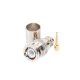  Conector BNC Macho de Anillo Plegable para RG-8/U, LMR-400, 9913, CNT-400, Níquel/ Oro/ Teflón.