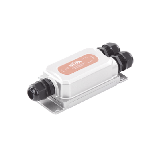 Extensor PoE para exterior / Entrada PoE de 60W y 2 salidas PoE de 30W / Protección IP68 / Ideal Para Aplicaciones de CCTV
