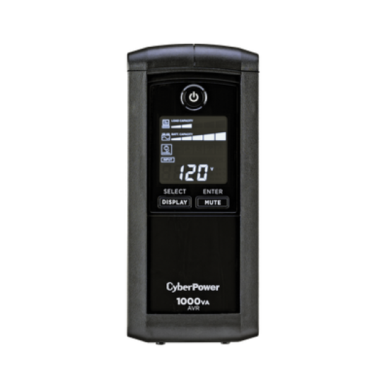 UPS de 1000 VA/600 W, Topología Línea Interactiva, Entrada 120 Vca NEMA 5-15P, Tipo Mini Torre, Con 9 Tomas NEMA 5-15R