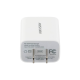 Cargador USB - C de 20 Watts / Carga Rapida / 5 VCD a 3 Amp / 9 VCD a 2.22 Amp / Compatible con Multiples Marcas