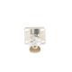 Conector BNC Hembra para Chasis, 4 Perforaciones con 12.7 mm, Plata/ Oro/ Teflón.