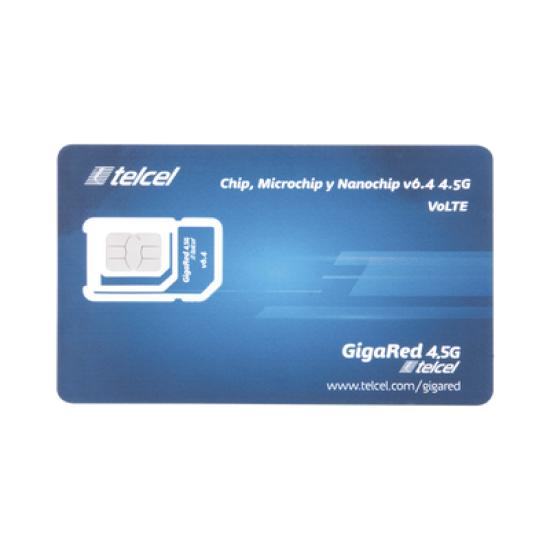 SIM SYSCOM 5 GB mensual para dispositivos móviles 3G/4G (Telcel) 1 año de servicio (solo datos)