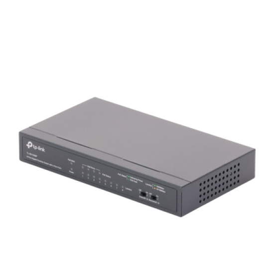 Switch Gigabit PoE+ no administrable de 8 puertos 10/100/1000 Mbps, solo 4 puertos PoE, para escritorio