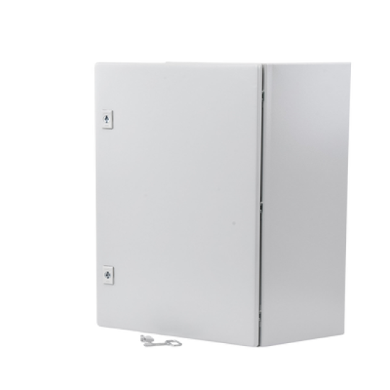 Gabinete de Acero, Nema 4 -IP 66 de 40 x 60 x 25 cm con Platina y certificado UL.