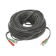 Cable coaxial ( BNC RG59 ) + Alimentación / SIAMÉS / 50 Metros / 100 % COBRE / Para Cámaras 4K  / Uso interior y exterior