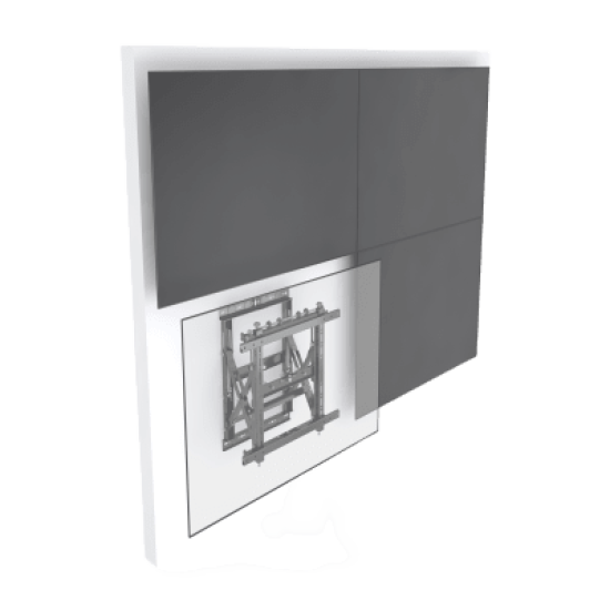 Soporte Modular de Pared para Videowall | Pop Out | Peso Máx. Sopotado 50 Kg | Soporta Formato Horizontal y Vertical.