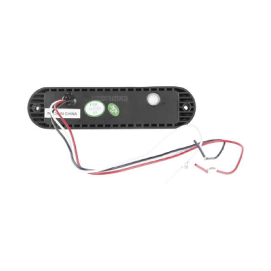 Luz Auxiliar Ultra Brillante  IP67 de 6 LEDs, Color Rojo, con mica transparente y bisel negro