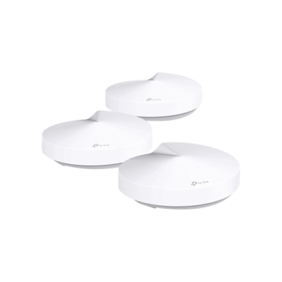 Kit 3 Routers Inalámbricos MESH Interior para Hogar / Doble Banda Wi-Fi 5 AC1300 Mbps / 2 Puerto Gigabit WAN/LAN / 4 Antenas Internas / Administración Mediante la App Deco (iOS, Android) / Protección HomeCare