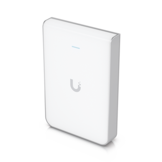Access Point UniFi U6 In Wall/Montaje p/pared, WIFI 6 2.4 Y 5 Ghz, hasta 5.3 Gbps, 1 pto PoE In, 4 ptos secundarios (1 PoE Out)