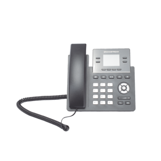 Teléfono IP Grado Operador, 4 líneas SIP con 2 cuentas, puertos Gigabit PoE, pantalla a color 2.4