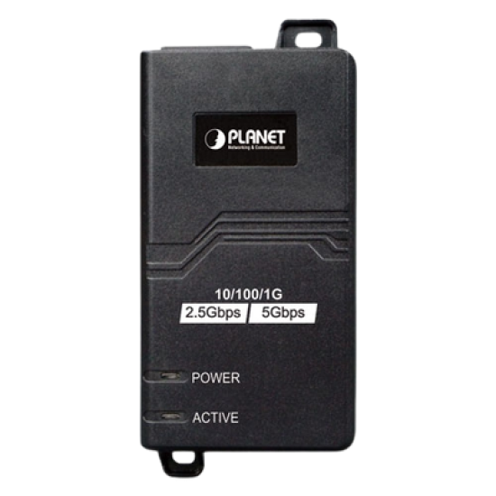 Inyector PoE 802.3 af/at, Hasta 30 W, con Puertos de 10/100/1000Mbps/ 2.5 Gbps/5 Gbps
