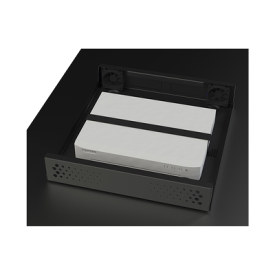 Gabinete Metálico de Seguridad para DVR/NVR, Ancho 396 mm x 78 mm de Alto x 