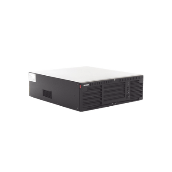 [Doble Poder de Decodificación] NVR 32 Megapixel (8K) / 64 Canales IP / AcuSense / ANPR / Conteo de Personas / Heat Map / 16 Bahías de Disco Duro /  Soporta RAID con Hot Swap / 2 HDMI en 8K / Soporta POS / Alarmas I/O  / Smart Search