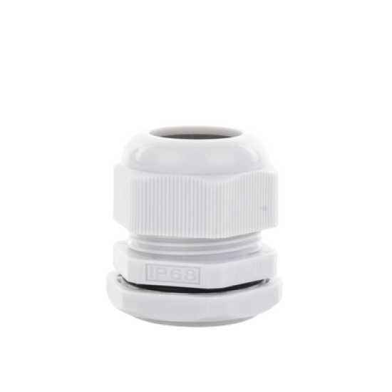 Conector Plástico Tipo Glándula para Cable de 18 a 25 mm de Diámetro.
