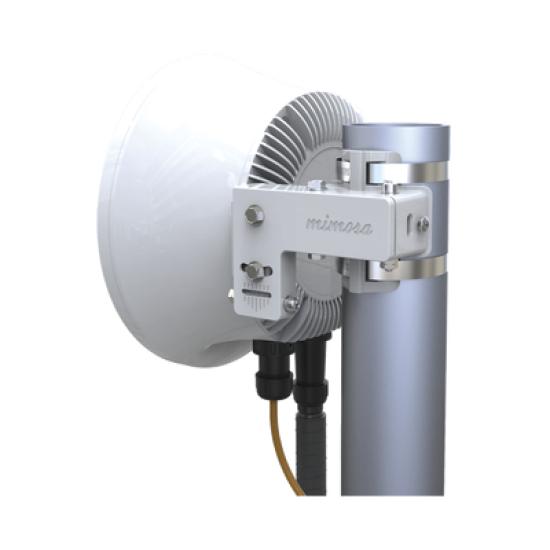 Radio Backhaul PTP en frecuencia 24 GHz, MIMO 4X4:4, 1.5 Gbps, Antena integrada 33 dBi, IP67, Puerto SFP, Adaptación automática al entorno, Sin interferencia  