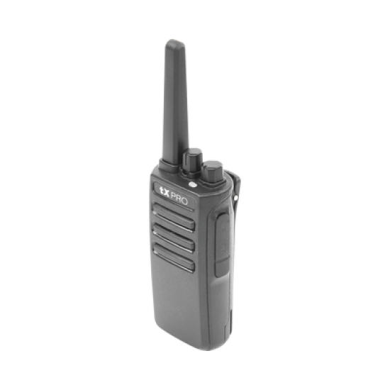 Radio Portátil VHF, 5W de Potencia, Scrambler de Voz, Alta Cobertura, 136-174 MHz, 16 canales preconfigurados
