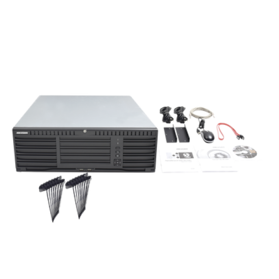 NVR 12 Megapixel (4K) / 256 canales IP / 16 Bahías de Disco Duro / 4 Puertos de Red / Soporta RAID con Hot Swap / NVR de Alto Desempeño