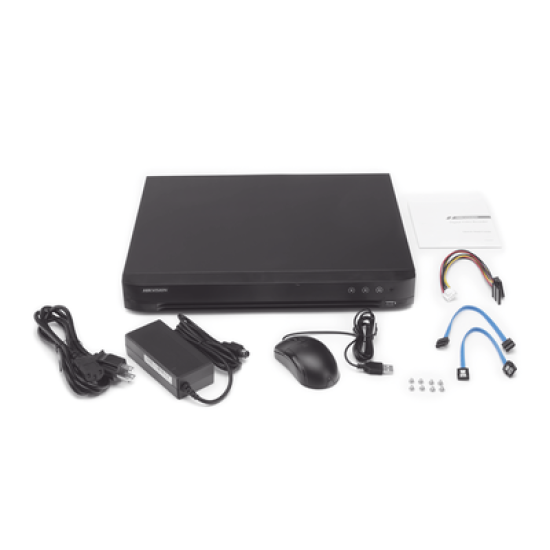 DVR 8 Megapixel / 16 Canales 4K TURBOHD + 16 Canales  IP / 2 Bahías de Disco Duro / 4 Canales de Audio / 16 Entradas de Alarma