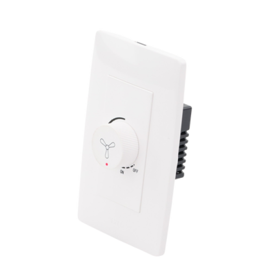 Dimmer Rotativo para Ventilador / 300 W 127 V CA / Color Blanco.