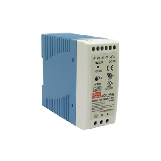 Fuente de poder Industrial Riel Din 24Vcc, 40W Fuente de poder Industrial Riel Din 24Vcc, 40W