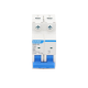 Pastilla para Riel Din, 2 Polo, 63 Amp, Vca:110/415v, 6kA, Catálogo: NXB632PC63, Serie: NXB-63.