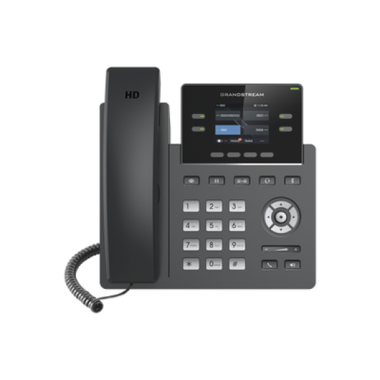 Teléfono IP Grado Operador, 4 líneas SIP con 2 cuentas, pantalla a color 2.4