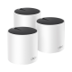 Kit 3 Routers Inalámbricos MESH Interior para Hogar / Doble Banda Wi-Fi 6 AX3000 Mbps / 3 Puerto Gigabit WAN/LAN / 2 Antenas Internas / Administración Mediante la App Deco (iOS, Android) / Protección HomeShield