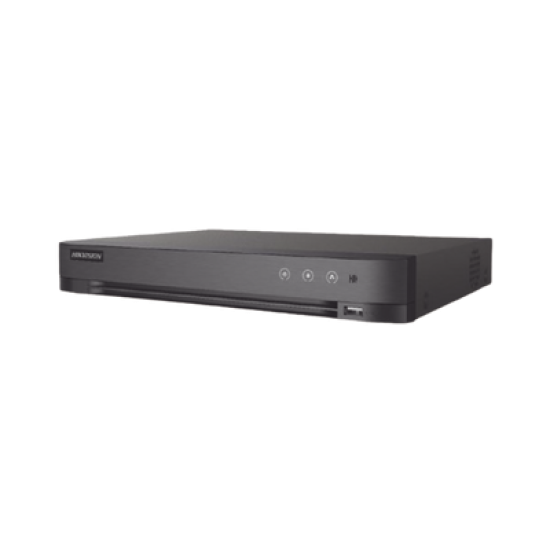 DVR 4 Canales TURBOHD + 4 Canales IP / 8 Megapixel (4K) / Audio por Coaxitron / ACUSENSE / Reconocimiento Facial / 1 Bahía de Disco Duro / Salida de Video en Full HD / H.265+